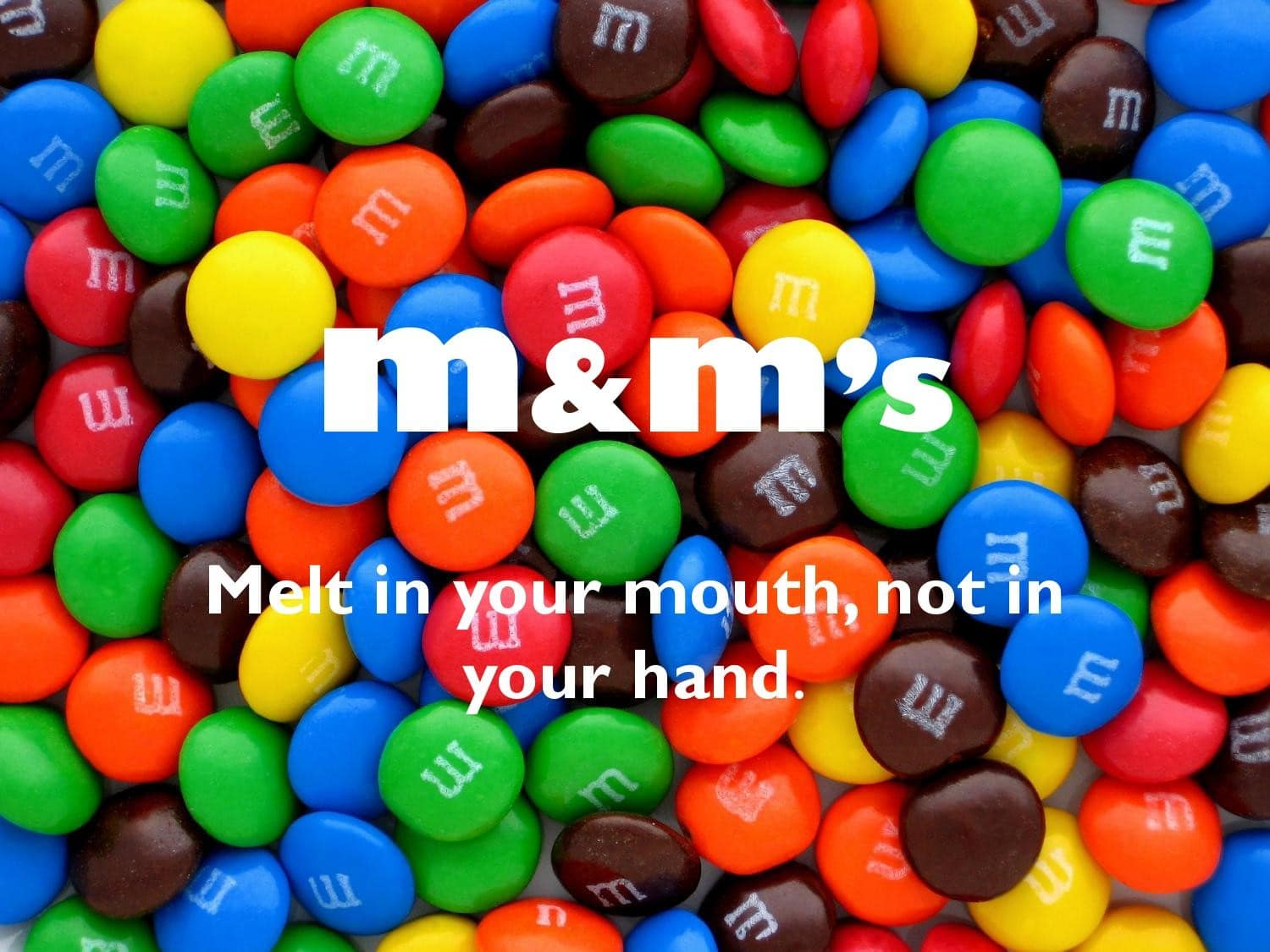 M&M’s brand slogan